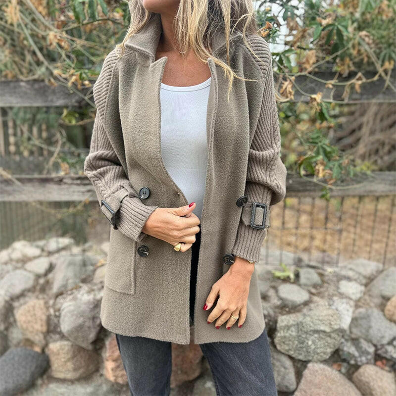⏳Limited-time 50% off⏰Women’s Mid-Length Lapel Double Breasted Coat🧥