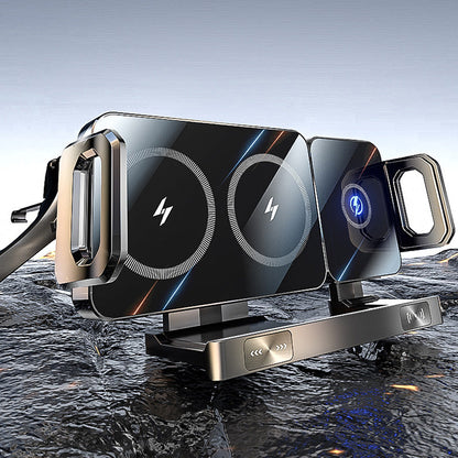 Dual-Coil Wireless Charging Car Phone Mount
