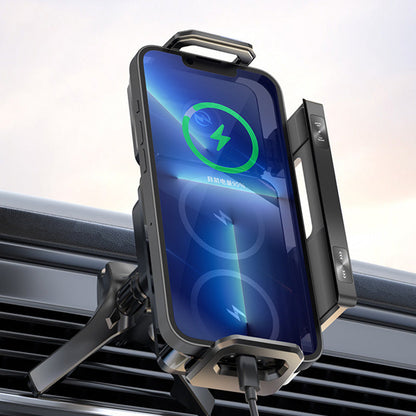 Dual-Coil Wireless Charging Car Phone Mount