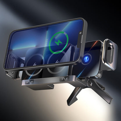 Dual-Coil Wireless Charging Car Phone Mount