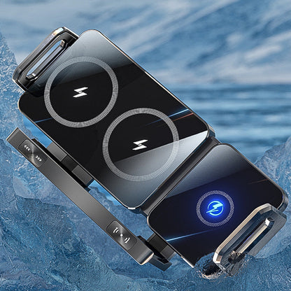 Dual-Coil Wireless Charging Car Phone Mount