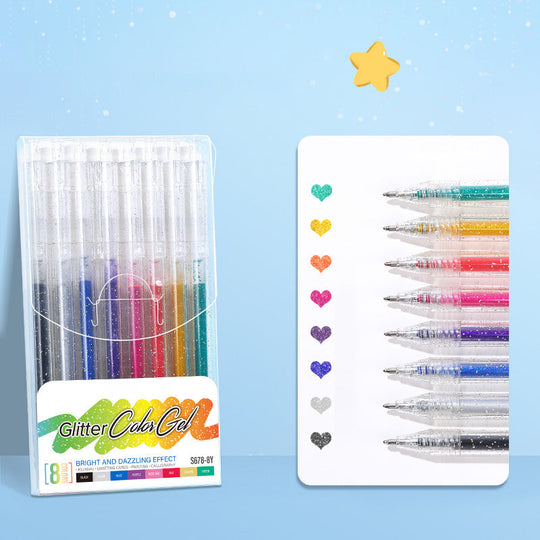 🔥LAST DAY SALE ONLY ￡9.99!!✨50K+ SOLD!🎁Glitter Gel Pen Set