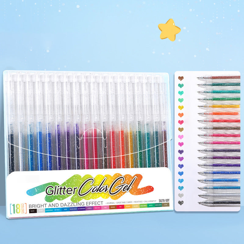 🔥LAST DAY SALE ONLY ￡9.99!!✨50K+ SOLD!🎁Glitter Gel Pen Set