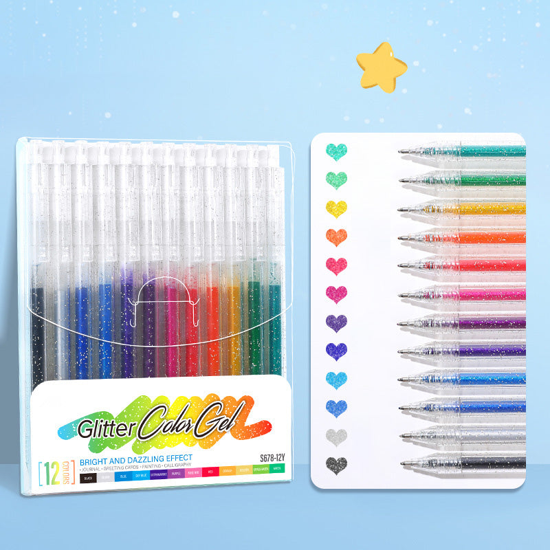 🔥LAST DAY SALE ONLY ￡9.99!!✨50K+ SOLD!🎁Glitter Gel Pen Set