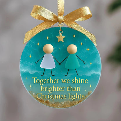 ⏳LAST DAY SALE 70% OFF!⏰Friendship Sea Glass Christmas Ornament🌊✨Shaped by Nature & Crafted by Hand💝