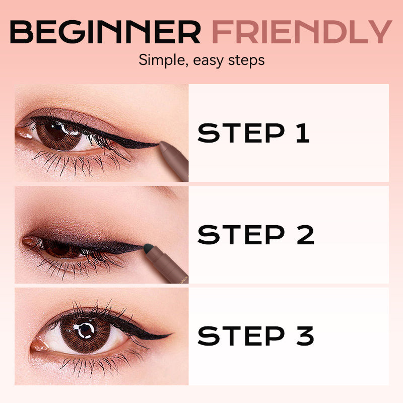 💜LAST DAY - BUY 1 GET 1 FREE💜2-in-1 Eye Shadow and Eyeliner with Blending Brush