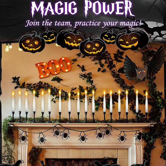 🎃Halloween Decorating Ideas 50% Off!👻Floating Candles with Wand