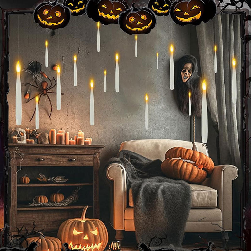 🎃Halloween Decorating Ideas 50% Off!👻Floating Candles with Wand