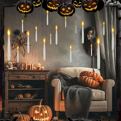 🎃Halloween Decorating Ideas 50% Off!👻Floating Candles with Wand