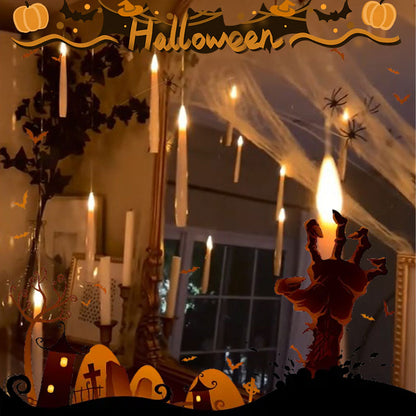 🎃Halloween Decorating Ideas 50% Off!👻Floating Candles with Wand