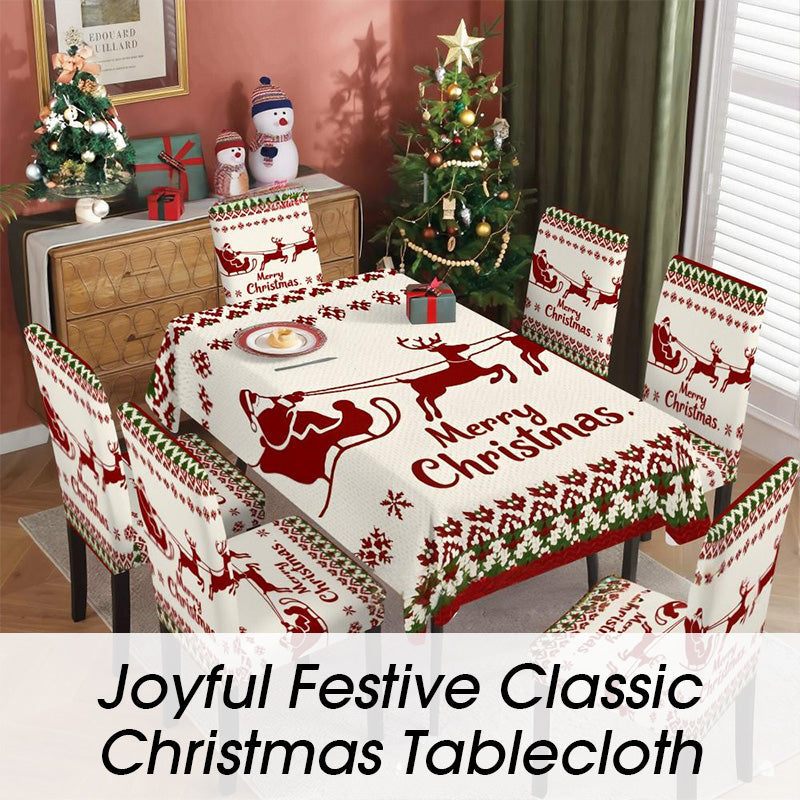 🎄Joyful Festive Classic Christmas Tablecloth🎅