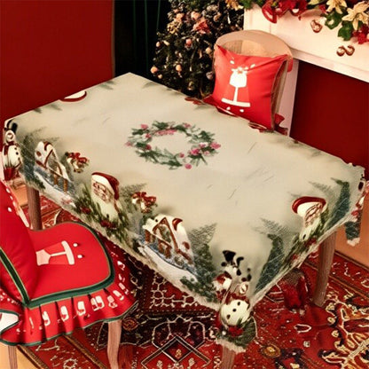 🎄Joyful Festive Classic Christmas Tablecloth🎅