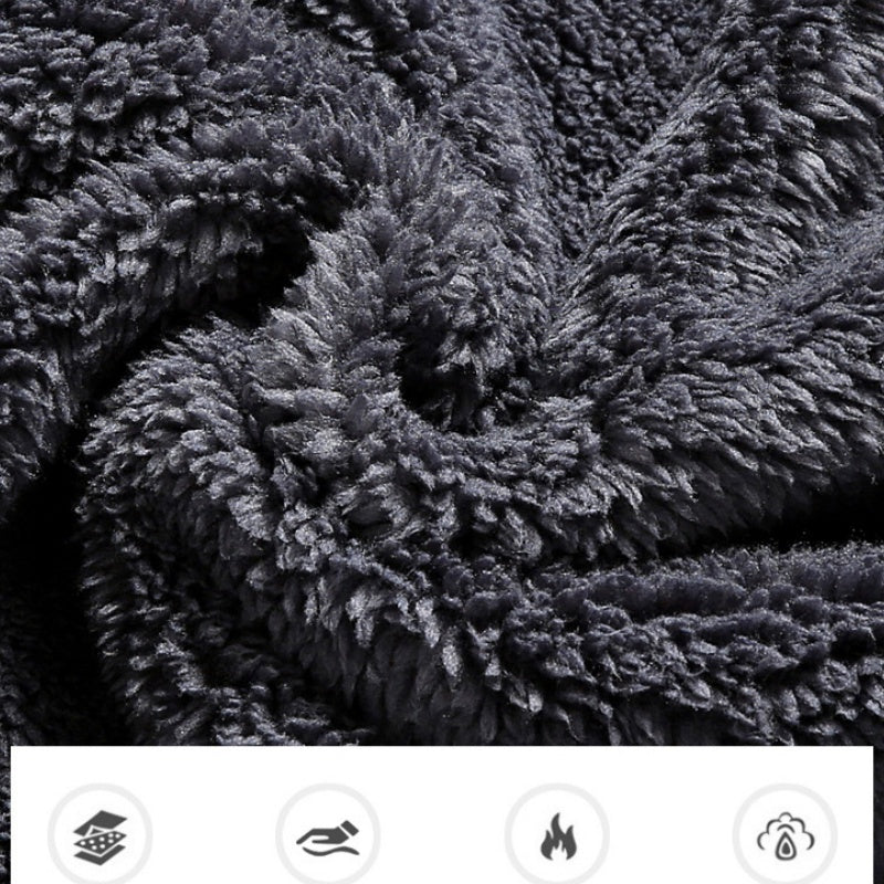 Męska kurtka o swobodnym kroju, z pluszową podszewką