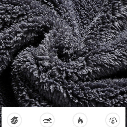 Męska kurtka o swobodnym kroju, z pluszową podszewką