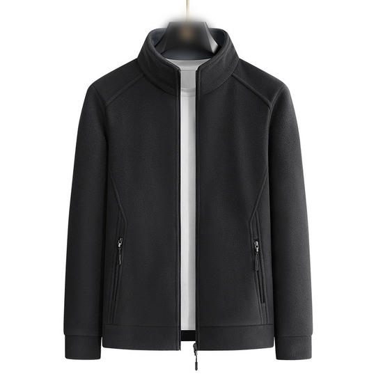 Męska kurtka o swobodnym kroju, z pluszową podszewką