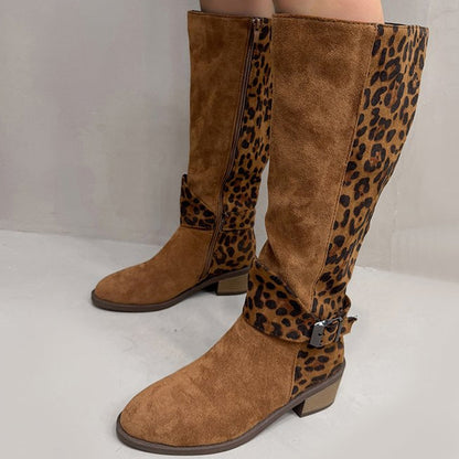 🔥50% off, while stocks last! 🎉Women's Leopard Print Riding Boots