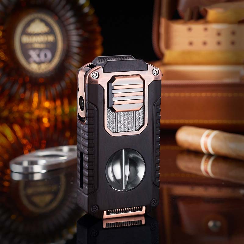 🖤Black Friday Offer: 50% OFF🔥5-in-1 Refillable Cigar Torch Lighter with Cutter