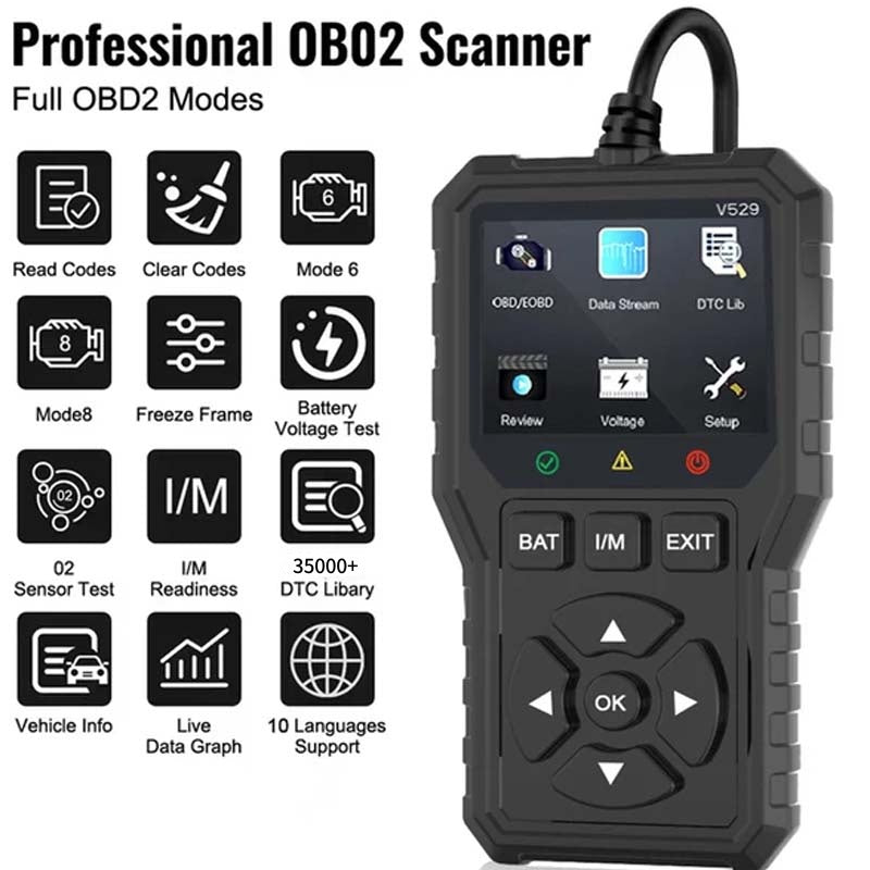 🔥OBD2 Professional Diagnostic Scanner Tool