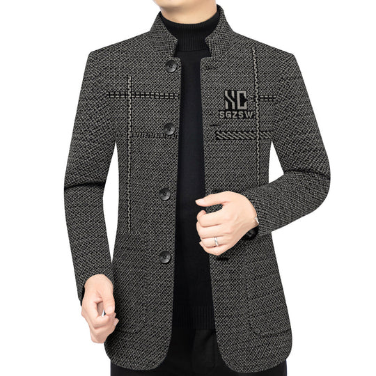❄️Winter Special Sale🔥Men's Velvet Warm Suit Jacket🧥