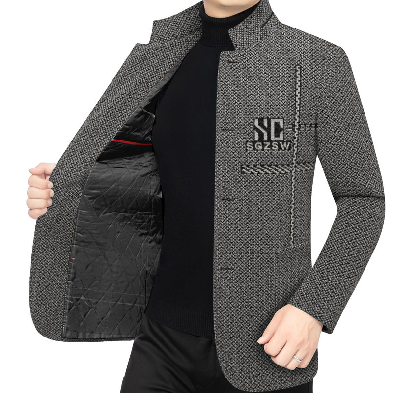 ❄️Winter Special Sale🔥Men's Velvet Warm Suit Jacket🧥