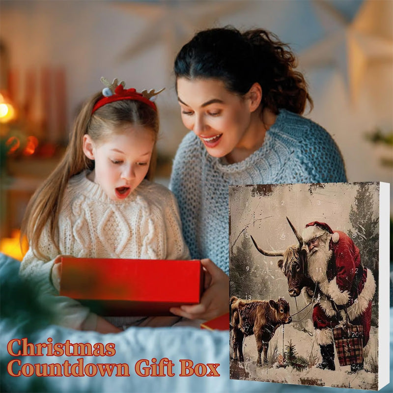🎄Jouluale 50% POIS🎉Ylämaanlehmäaiheinen joulukalenteri