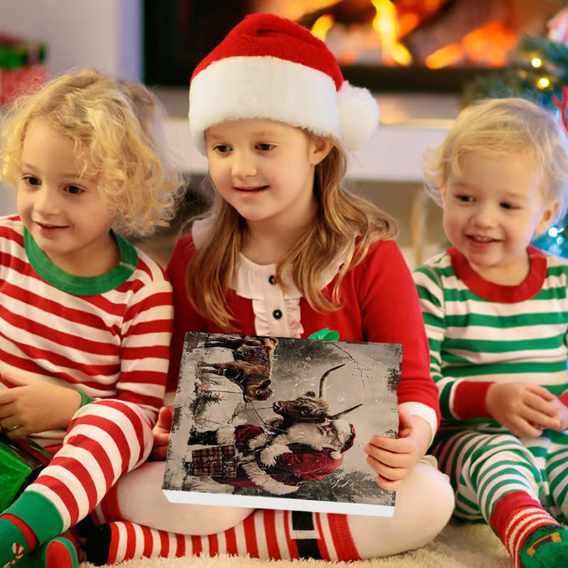 🎄Jouluale 50% POIS🎉Ylämaanlehmäaiheinen joulukalenteri