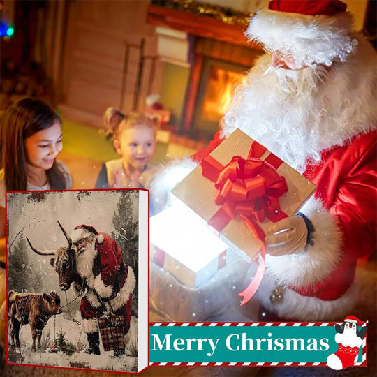 🎄Jouluale 50% POIS🎉Ylämaanlehmäaiheinen joulukalenteri