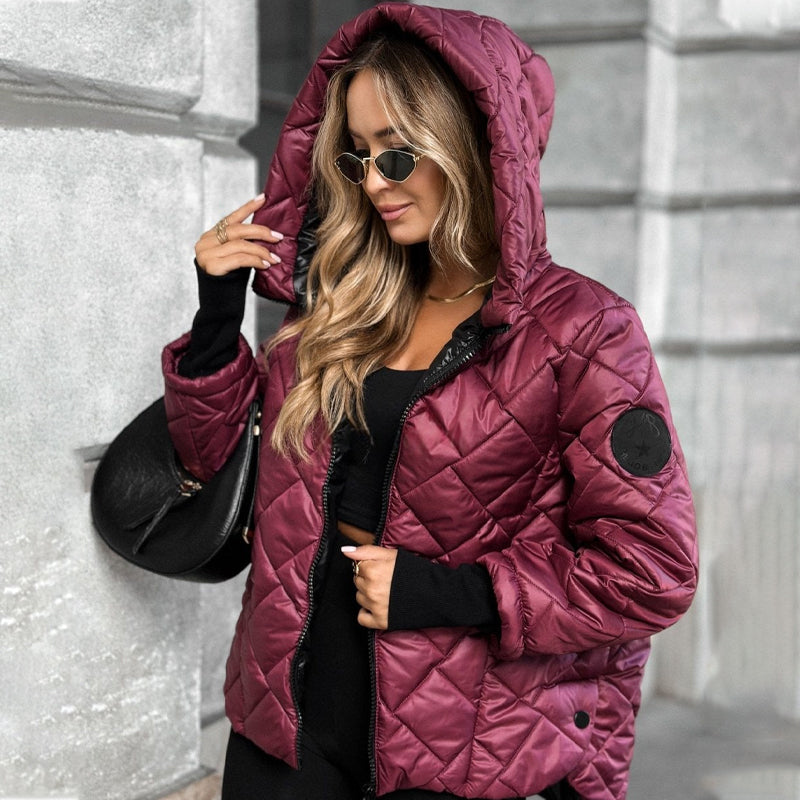💜LAST DAY PROMOTION - 50%OFF💜Women's casual cotton hooded jacket