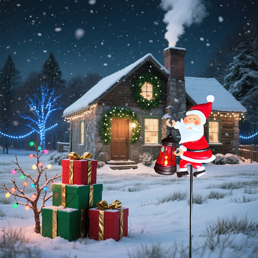 🎉Last Day Promotion 50% OFF🎅Solar-Powered Santa Claus Garden Stake Light