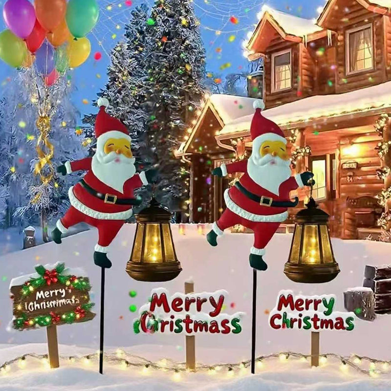 🎉Last Day Promotion 50% OFF🎅Solar-Powered Santa Claus Garden Stake Light