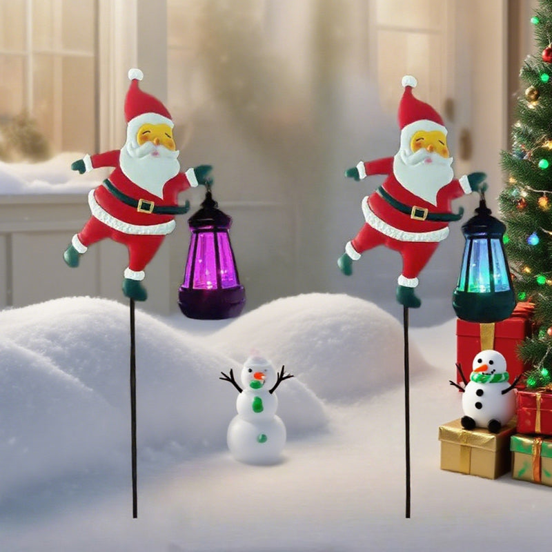 🎉Last Day Promotion 50% OFF🎅Solar-Powered Santa Claus Garden Stake Light