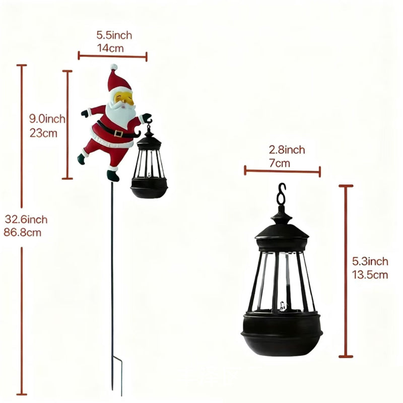 🎉Last Day Promotion 50% OFF🎅Solar-Powered Santa Claus Garden Stake Light