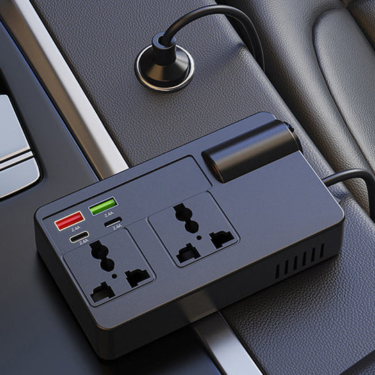 ⚡🔋Portable Car Inverter 12V/24V to 220V with Digital Display