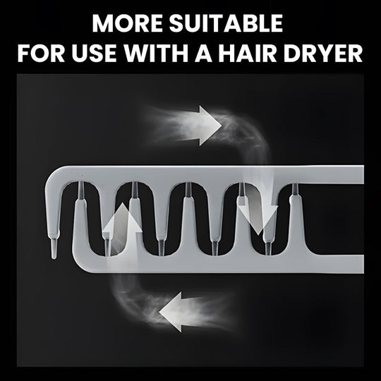 Wide-tooth volumizing comb – Professional styling comb