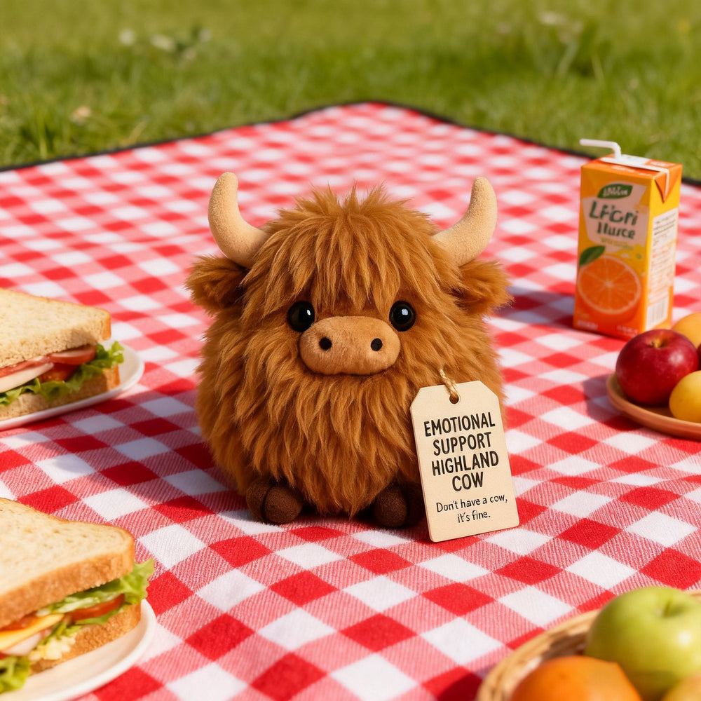 🎅50% отстъпка за Коледа🎁Плюшена играчка Highland Cow за емоционална подкрепа🎉