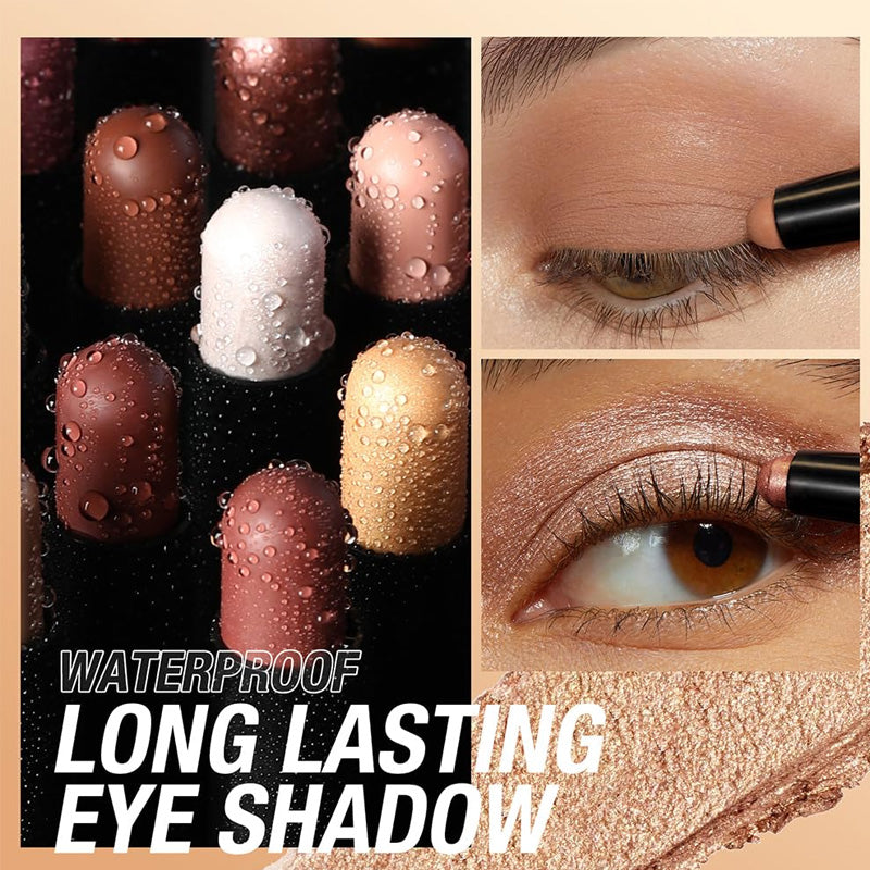 💗LAST DAY PROMOTION - 50%OFF💗8 Colors Glitter Eyeshadow Stick Waterproof & Long-Wearing & Multi-Use