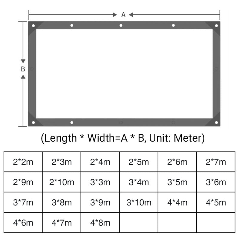 🌧️ Hochleistungsfähige, transparente, wasserdichte, isolierte Plane ☔