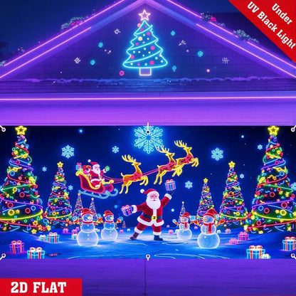 🎄Black Friday SALE 50% OFF!🔥Christmas Garage Door Cover Banner