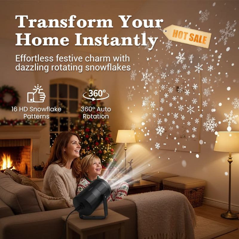 🎅Christmas Sale 50% OFF!!🎄50K+ SOLD! ✨LED Snowflake Projector Lamp