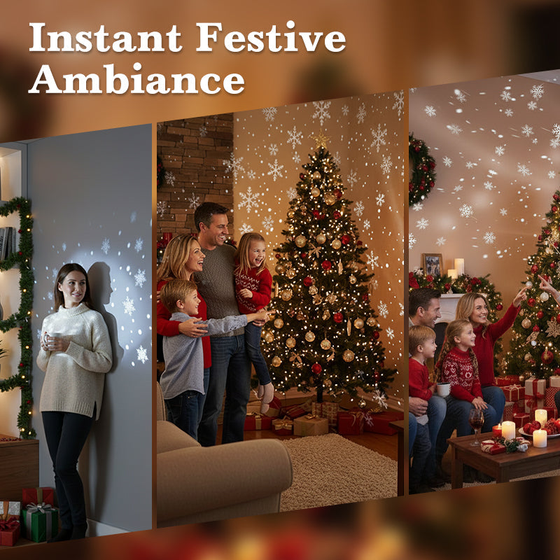 🎅Christmas Sale 50% OFF!!🎄50K+ SOLD! ✨LED Snowflake Projector Lamp