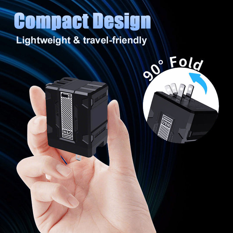 120W Retractable Fast Charger Cube