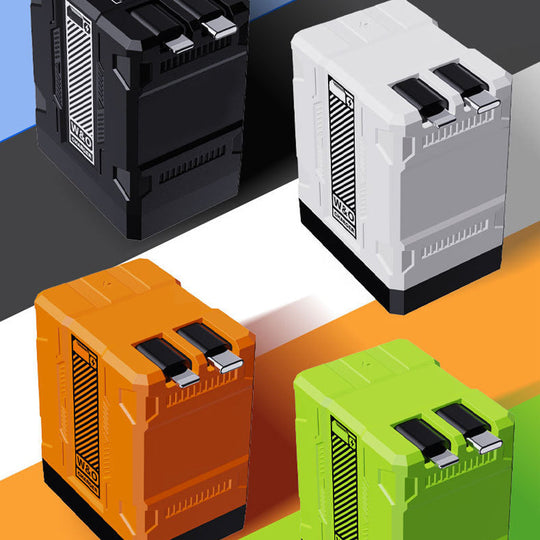120W Retractable Fast Charger Cube