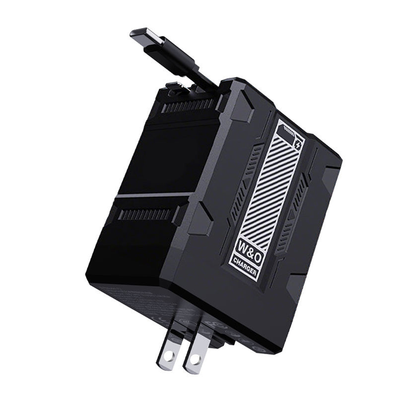 120W Retractable Fast Charger Cube