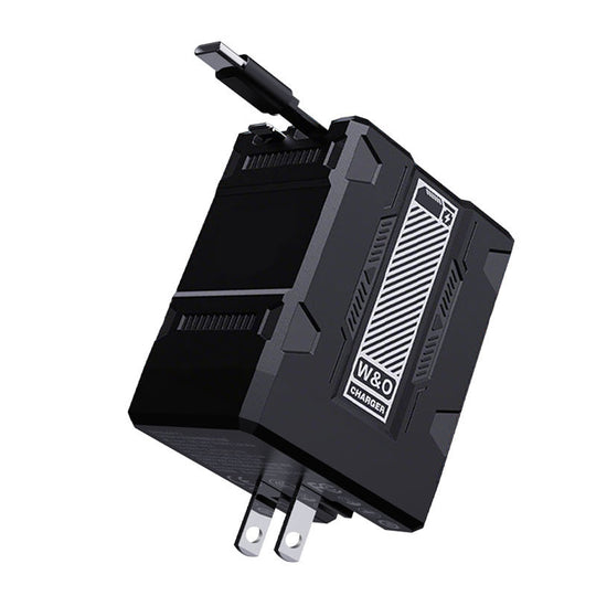 120W Retractable Fast Charger Cube