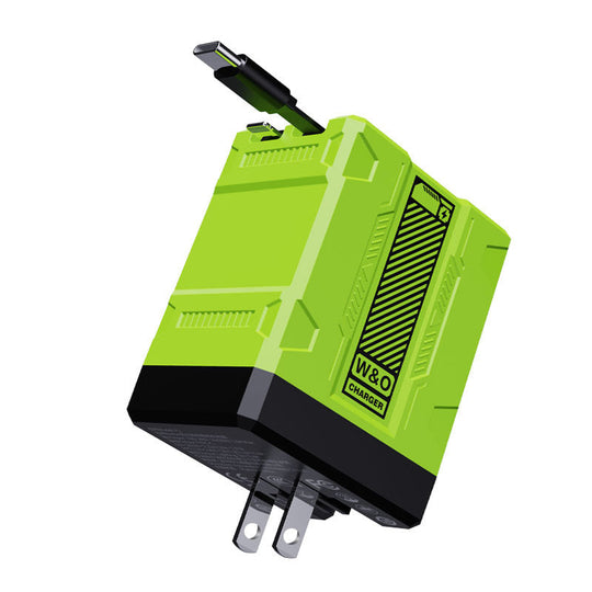 120W Retractable Fast Charger Cube
