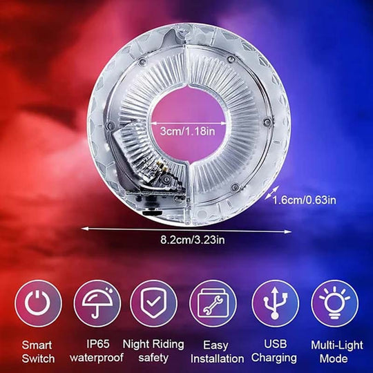 ✨ LED Cycling Wheel Hub Light for Night Riding