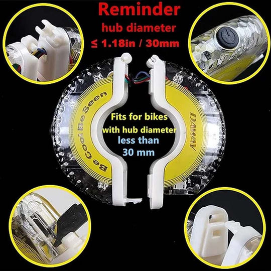 ✨ LED Cycling Wheel Hub Light for Night Riding