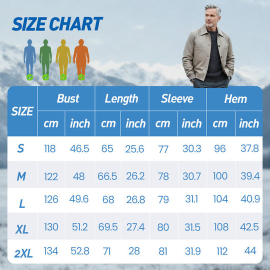⏰Luxusní zakázková výroba 2025💥💥Pánská klasická bunda z umělé kůže