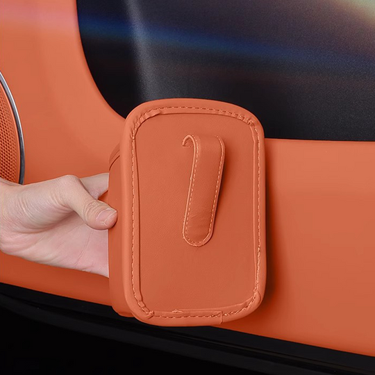 🚗 66% OFF! 🧺Leather Car Door Cup Holder – Wide‑mouth opening, easy reach for drinks & phone. Clip‑on secure fit. PU leather, tough & stylish. 🛡️✨