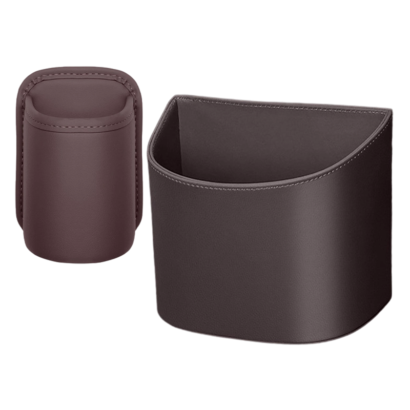 🚗 66% OFF! 🧺Leather Car Door Cup Holder – Wide‑mouth opening, easy reach for drinks & phone. Clip‑on secure fit. PU leather, tough & stylish. 🛡️✨